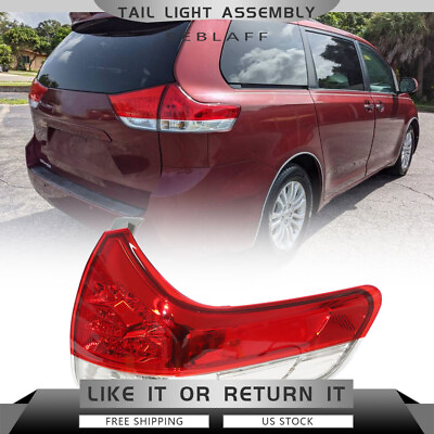#ad #ad For 2011 2014 Toyota Sienna Outer Tail Light Lamp Passenger Right Side Mounted $46.81