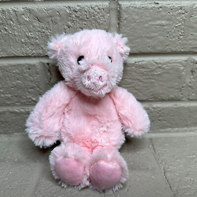 #ad Cuddly Friends Pink Plush Beanie Pig By Aurora Soft Stuffed Animal Flopsie 8quot; $12.75