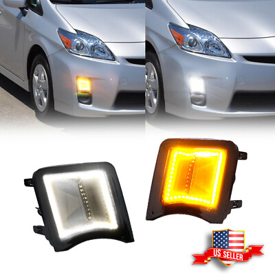 #ad For 2010 2011 Toyota Prius Switchback LED Turn Signal Lights Parking Lamp Smoked $64.99