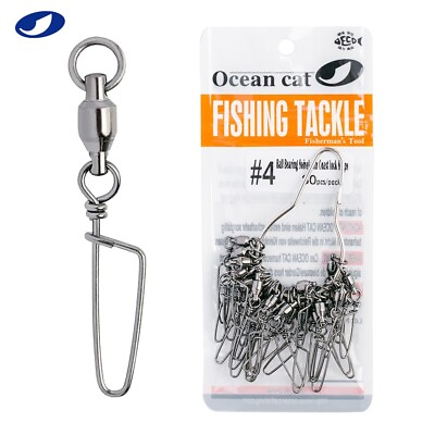 #ad #ad Ball Bearing Swivel with Coast Lock Swivel Snap Fishing Tackle Connectors $9.89