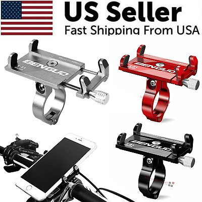 #ad Aluminum Motorcycle Bike Bicycle Holder Mount Handlebar For Cell Phone GPS US $8.99