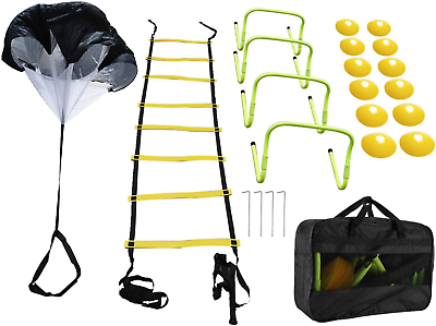 #ad Speed Agility Training Set Include 1 Resistance Parachute 1 Agility Ladder wit $55.99