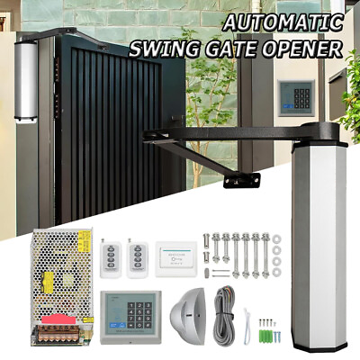 #ad Automatic Swing Gate Opener Electric Door Operator Closer System w Remotes $229.02
