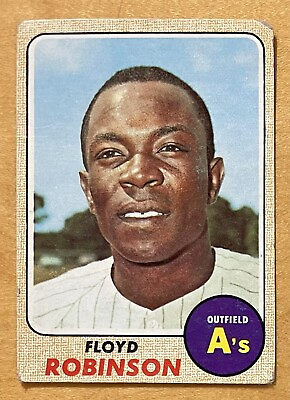 #ad #ad Floyd Robinson 1968 Topps Baseball #404 Oakland Athletics VG $1.06