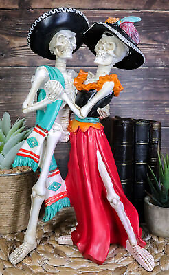 #ad Ebros Day of the Dead Celebration Skeleton Couple Dancing Figurine 12 inch $33.99