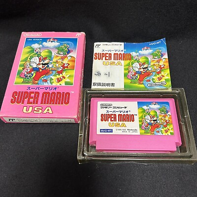 #ad Super Mario USA Nintendo Famicom Japan Complete NES $47.99