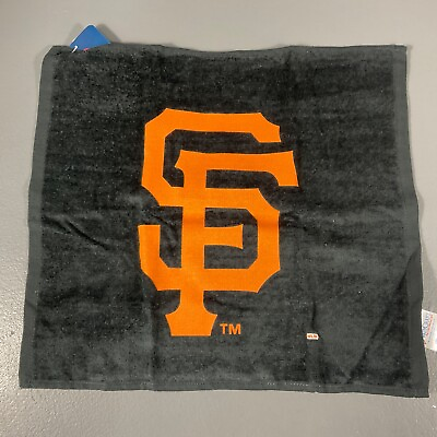 #ad San Francisco Giants MLB Baseball Towel Wash Cloth Team Logo Sports Black Orange $6.32