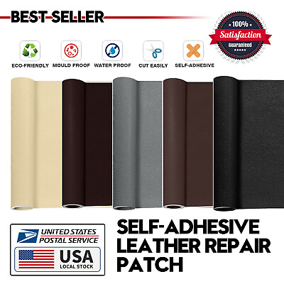 #ad DIY Leather Repair Tape Self Adhesive Patch for Car Seats Sofa Furniture Handbag $16.99