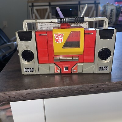 #ad Vintage TOY toys 1984 Hasbro BoomBox Transformer NO Weapon $34.99