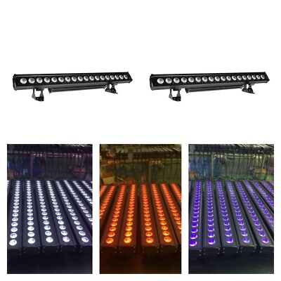 #ad 2PCS Stage bar Light LED RGBWAUV DMX Beam Lights Wall Washer Light DJ Light Show $499.00