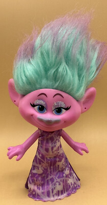 #ad DreamWorks Trolls Satin Troll Pink Doll $8.99
