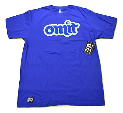 #ad Omit Mens Blue Home Run Tee Shirt New L $9.99
