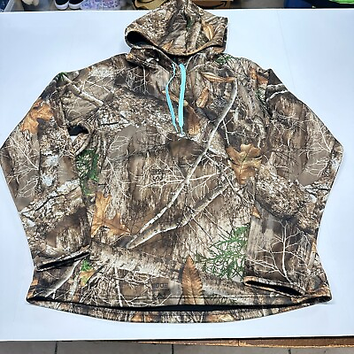 #ad Realtree Edge Camo Outdoor Hunting Polyester Pullover Hoodie Youth XL 16 18 $24.53