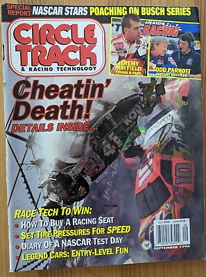 #ad Circle Track Magazine Sept 1996 Jeremy Mayfield Todd Parrott NASCAR Test Day $10.35