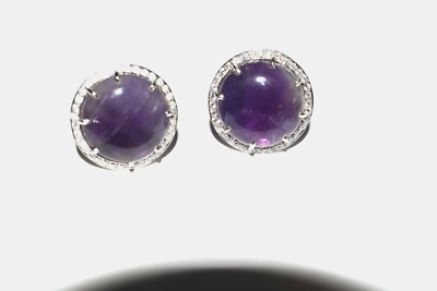 #ad Sterling Silver Gemstone Stud Earrings for Womens and Girls $227.34