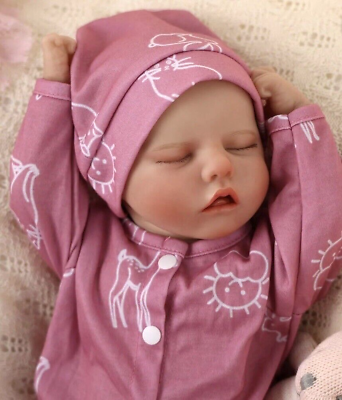 #ad BABESIDE Realistic Reborn Sleeping Girl Baby Twinnie 17 quot; Newborn Baby Doll $59.99