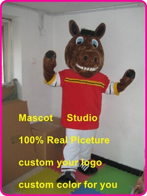#ad Horse Mascot Costumes Cartoon Apparel Birthday Party Masquerade Christmas Fancy AU $596.11