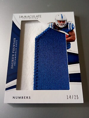 #ad 2018 Daurice Fountain Panini Immaculate Collection Numbers 2 Color R C 14 25 $12.00