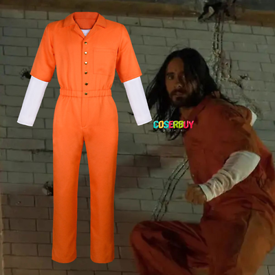 #ad Marvel Cosplay Michael Morbius Prison Costume Jumpsuit T shirt Clothes Halloween $31.49