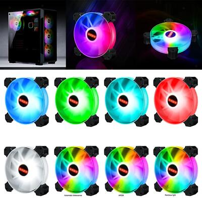 #ad Silent 12cm LED RGB Round Computer Case Cooling Fan Keep $11.39