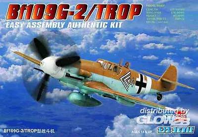 #ad Hobbyboss Messerschmitt Me Bf109G 2 3.8oz quot; Trop quot; JG27 JG53 1:72 Model Kit $12.39