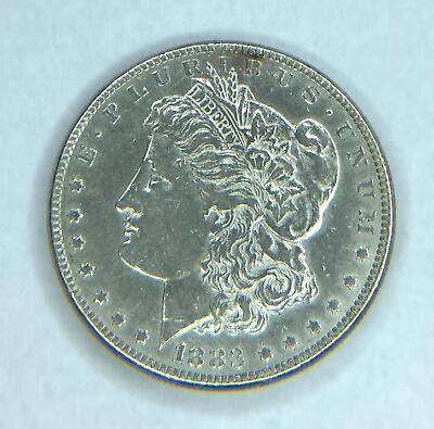#ad 1883 P Morgan Silver Dollar $1 AU UNC About Uncirculated Bright US Coin Unique $81.99