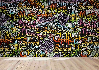 #ad 3D Abstract Art Alphabet Graffiti Wallpaper Wall Murals Removable Wallpaper 415 AU $249.99