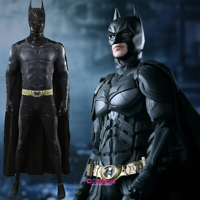 #ad 2023 Batman Costume Cosplay Suit Bruce Wayne The Dark Knight Rises Handmade $98.99
