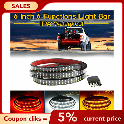 #ad 60quot; 3 Row 432 LED Truck Tailgate Light Bar Strip Reverse Brake Signal Tail Lamp $13.98