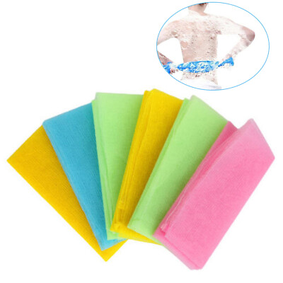 #ad Exfoliating Nylon Bath Shower Body Skin Cleaning Washing Scrubbing Cloth Towel $8.28