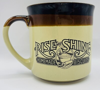 #ad Hardees Rise and Shine Vintage 1984 80s Homemade Biscuits Coffee Tea Cup Mug $14.99