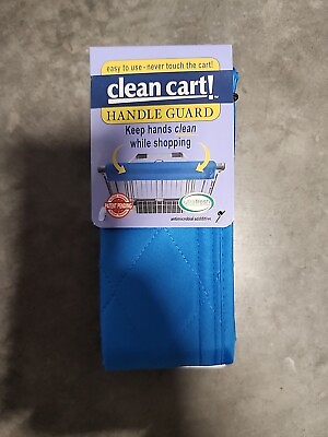 #ad New Blue color Clean Shopping Cart Handle Guard Reusable Cover Sanitary Washable $7.99