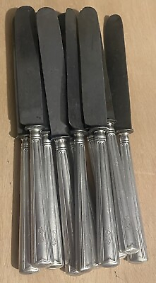 #ad Christofle Silverplate Dinner Knives Chinon Filet $15.00