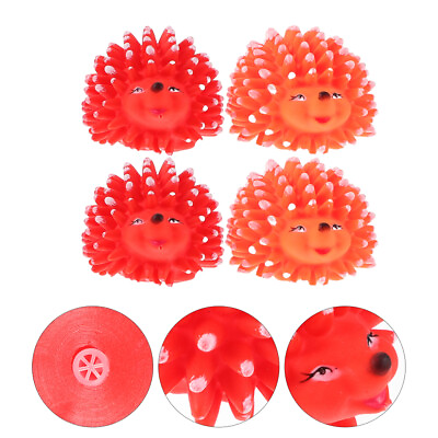 #ad 4pcs Creative Little Hedgehog Playing Toys Funny Pet Chew Toy Pet Sound Toy $15.15