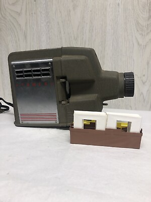 #ad Vintage Tower Slide Projector No 6379 Sears Roebuck and Co. Working With Slide $31.50