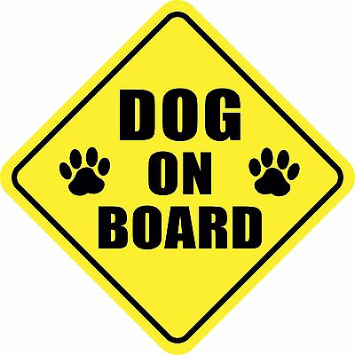 #ad DOG ON BOARD PAWS Magnet PET Sign Buy 2 Get 3rd FREE Made in the USA $3.49