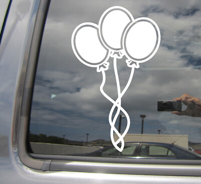 #ad Party Balloons Car Auto Window Vinyl Decal Sticker 10138 $4.99