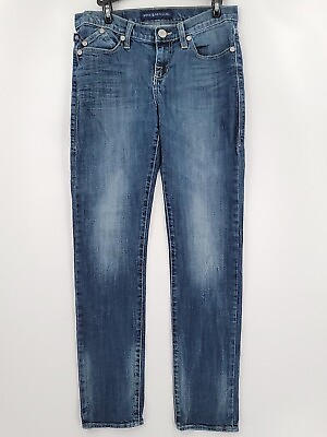 #ad Rock amp; Republic Berlin Jeans Womens Adult Size 8M 29x30 Blue Skinny Designer Zip $30.59