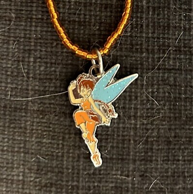 #ad Handmade Disney Fairies Tinker Bell Fawn necklace $15.00