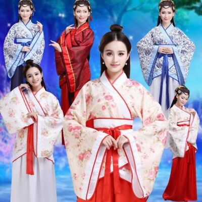 #ad Tang Dynasty Cosplay Adults Performance Ancient Costume Stage Dance Outfit Fairy $13.29
