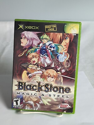 #ad Black Stone: Magic amp; Steel Microsoft Xbox 2003 Complete $50.00