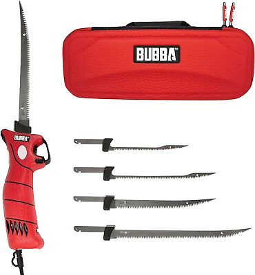 #ad BUBBA 110V Electric Fillet Knife with Non Slip Grip Handle 4 Ti Nitride S.S. $134.99