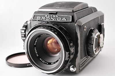 #ad Zenza Bronica S2 Late Silver Body Nikkor P 75mm f 2.8 Lens Exc Tested #36 $450.00