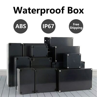 #ad Outdoor Case Box Junction Waterproof Project Plastic Enclosure Electrical Abs $15.99