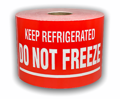 #ad 3quot;x5quot; Keep Refrigerated Do Not Freeze Labels Food Adhesive Stickers 250 PCS $10.99