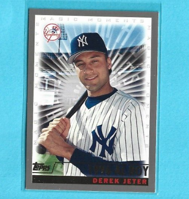 #ad 2000 Topps Wins 1999 World Series Derek Jeter #478 New York Yankees $2.19