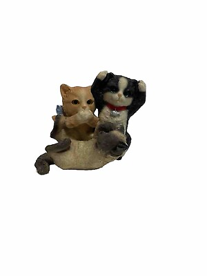 #ad Adorable See Hear Speak No Evil Cat Kitten Resin Figurine $18.00