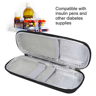 #ad Diabetic Insulin Cooler Case with Ice Packs and Insulation Liner for Travel $10.42