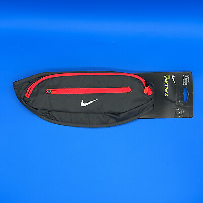 #ad Nike Waistpack 2.0 Fanny Hip Pack Capacity Slim Running O S Grey Orange NWT $24.98