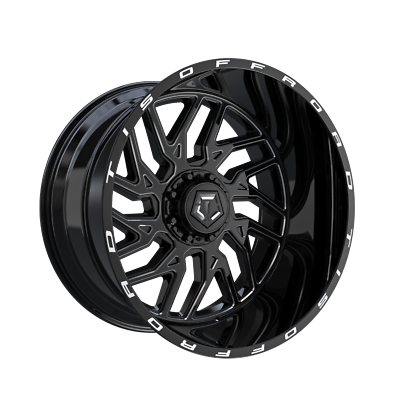#ad TIS 20x12 Wheel Gloss Black Milled 544BM 8x170 44mm Aluminum Rim $425.10